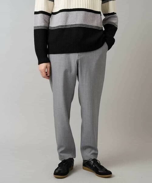 a.v.v / アー・ヴェ・ヴェ チノ・ワークパンツ | メランジストレッチセミルーズパンツ【イージーケア/洗濯機で洗える】 | 詳細5