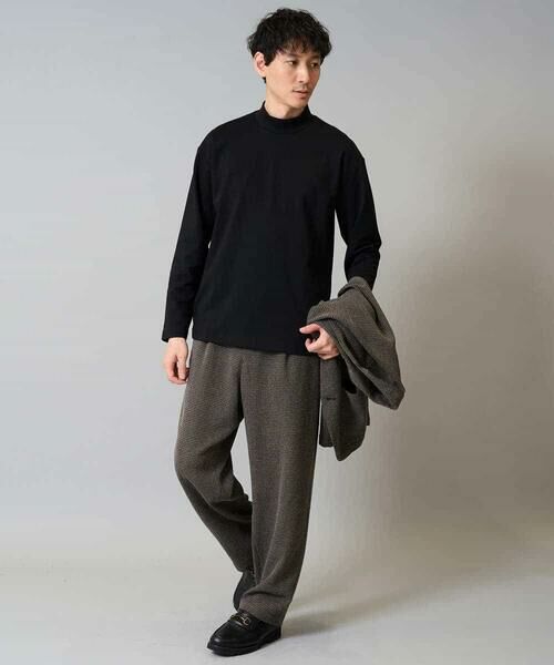 a.v.v / アー・ヴェ・ヴェ その他パンツ | 【イージーケア/シワになりにくい】ツイードストレッチワンタックワイドイージースラックス【洗濯機で洗える】 | 詳細10