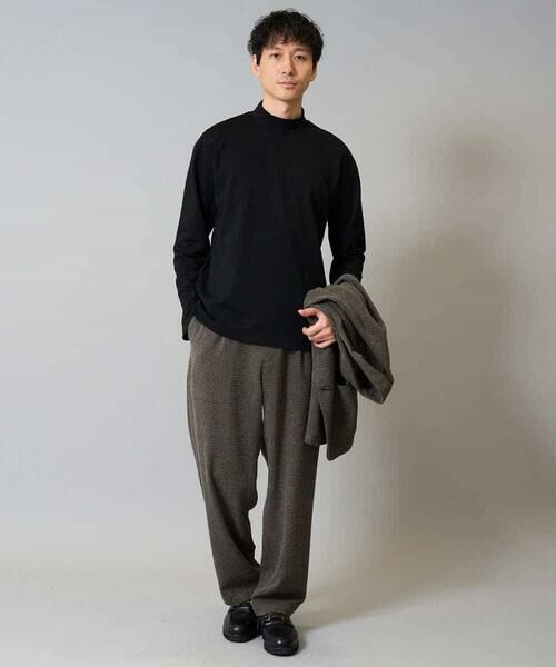 a.v.v / アー・ヴェ・ヴェ その他パンツ | 【イージーケア/シワになりにくい】ツイードストレッチワンタックワイドイージースラックス【洗濯機で洗える】 | 詳細11