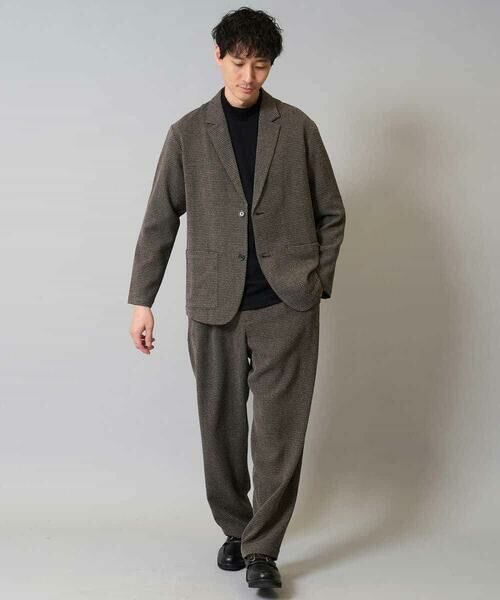 a.v.v / アー・ヴェ・ヴェ その他パンツ | 【イージーケア/シワになりにくい】ツイードストレッチワンタックワイドイージースラックス【洗濯機で洗える】 | 詳細2