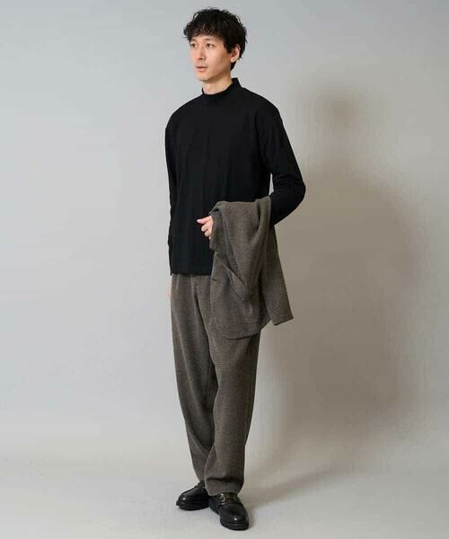 a.v.v / アー・ヴェ・ヴェ その他パンツ | 【イージーケア/シワになりにくい】ツイードストレッチワンタックワイドイージースラックス【洗濯機で洗える】 | 詳細8