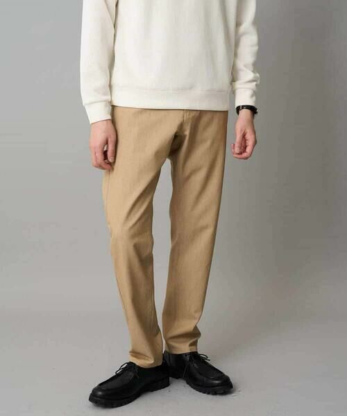 a.v.v / アー・ヴェ・ヴェ チノ・ワークパンツ | 【イージーケア/洗濯機で洗える】ピケストレッチ5ポケットパンツ(ベージュ)