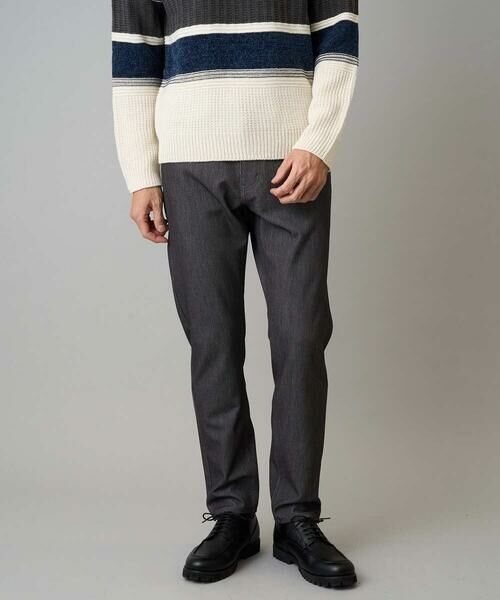 a.v.v / アー・ヴェ・ヴェ チノ・ワークパンツ | 【イージーケア/洗濯機で洗える】ピケストレッチ5ポケットパンツ(グレー)