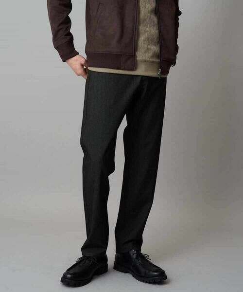 a.v.v / アー・ヴェ・ヴェ チノ・ワークパンツ | 【イージーケア/洗濯機で洗える】ピケストレッチ5ポケットパンツ(ダークグレー)