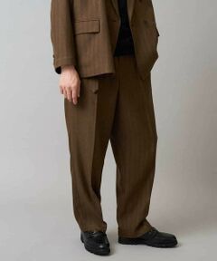 a.v.v / アー・ヴェ・ヴェ その他パンツ | 【イージーケア/毛玉になりにくい】ヘリンボーンベルト付イージーワイドスラックス【ストレッチ/洗濯機で洗える】セットアップ対応