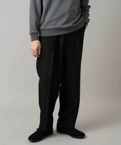 a.v.v / アー・ヴェ・ヴェ その他パンツ | 【イージーケア/毛玉になりにくい】ヘリンボーンベルト付イージーワイドスラックス【ストレッチ/洗濯機で洗える】セットアップ対応