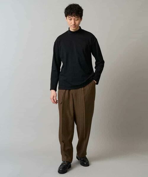 a.v.v / アー・ヴェ・ヴェ その他パンツ | 【イージーケア/毛玉になりにくい】ヘリンボーンベルト付イージーワイドスラックス【ストレッチ/洗濯機で洗える】セットアップ対応 | 詳細13
