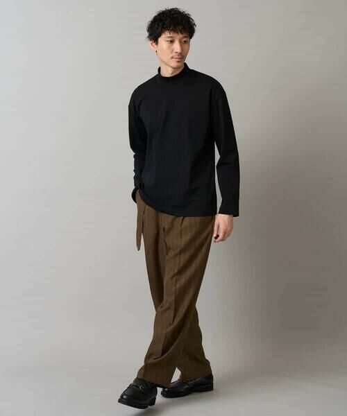 a.v.v / アー・ヴェ・ヴェ その他パンツ | 【イージーケア/毛玉になりにくい】ヘリンボーンベルト付イージーワイドスラックス【ストレッチ/洗濯機で洗える】セットアップ対応 | 詳細14