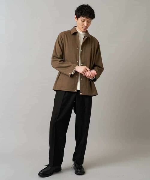 a.v.v / アー・ヴェ・ヴェ その他パンツ | 【イージーケア/毛玉になりにくい】ヘリンボーンベルト付イージーワイドスラックス【ストレッチ/洗濯機で洗える】セットアップ対応 | 詳細22