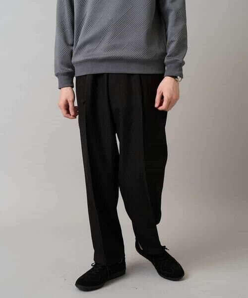 a.v.v / アー・ヴェ・ヴェ その他パンツ | 【イージーケア/毛玉になりにくい】ヘリンボーンベルト付イージーワイドスラックス【ストレッチ/洗濯機で洗える】セットアップ対応 | 詳細26