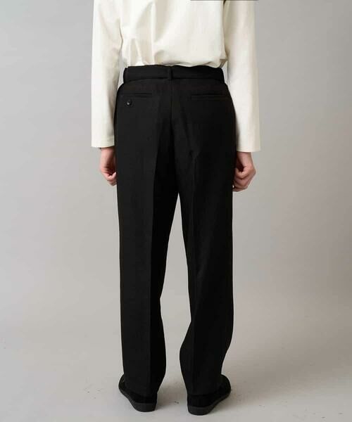 a.v.v / アー・ヴェ・ヴェ その他パンツ | 【イージーケア/毛玉になりにくい】ヘリンボーンベルト付イージーワイドスラックス【ストレッチ/洗濯機で洗える】セットアップ対応 | 詳細30