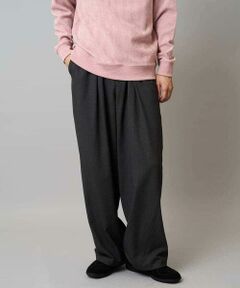 a.v.v / アー・ヴェ・ヴェ その他パンツ | 【毛玉になりにくい/ストレッチ】ツイルストレッチ切替オーバーパンツ【洗濯機で洗える】