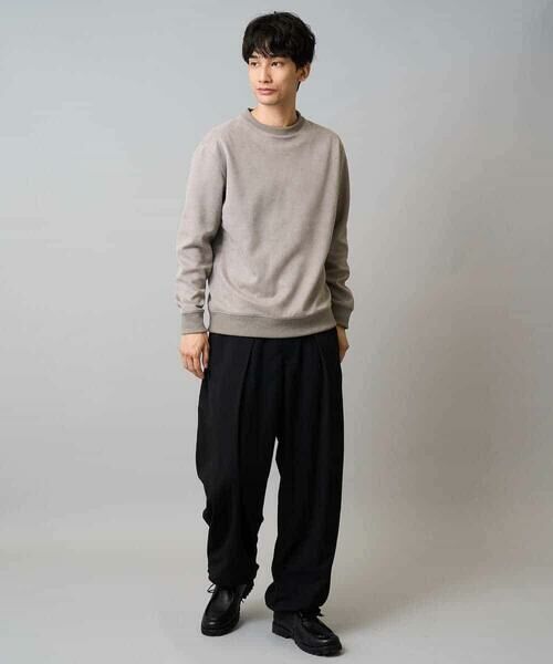 a.v.v / アー・ヴェ・ヴェ その他パンツ | 【毛玉になりにくい/ストレッチ】ツイルストレッチ切替オーバーパンツ【洗濯機で洗える】 | 詳細14