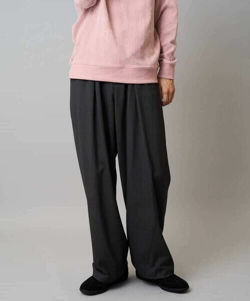 a.v.v / アー・ヴェ・ヴェ その他パンツ | 【毛玉になりにくい/ストレッチ】ツイルストレッチ切替オーバーパンツ【洗濯機で洗える】 | 詳細16