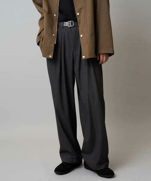 a.v.v / アー・ヴェ・ヴェ その他パンツ | 【毛玉になりにくい/ストレッチ】ツイルストレッチ切替オーバーパンツ【洗濯機で洗える】 | 詳細17