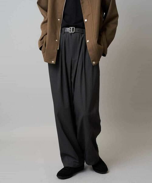 a.v.v / アー・ヴェ・ヴェ その他パンツ | 【毛玉になりにくい/ストレッチ】ツイルストレッチ切替オーバーパンツ【洗濯機で洗える】 | 詳細18