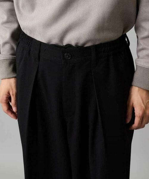 a.v.v / アー・ヴェ・ヴェ その他パンツ | 【毛玉になりにくい/ストレッチ】ツイルストレッチ切替オーバーパンツ【洗濯機で洗える】 | 詳細24