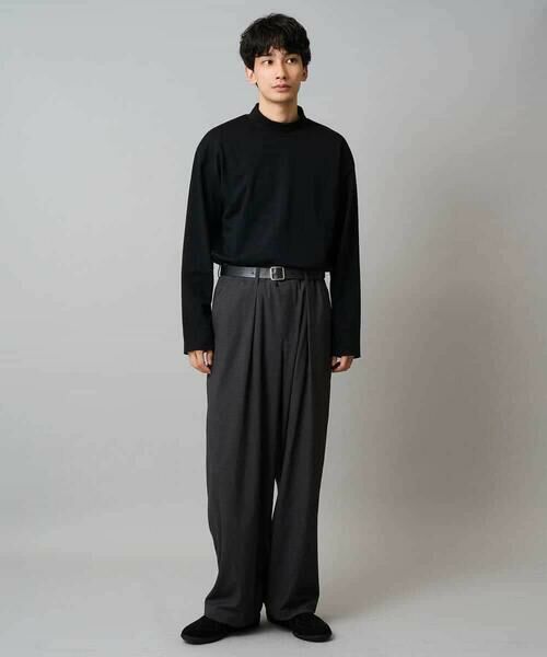 a.v.v / アー・ヴェ・ヴェ その他パンツ | 【毛玉になりにくい/ストレッチ】ツイルストレッチ切替オーバーパンツ【洗濯機で洗える】 | 詳細4
