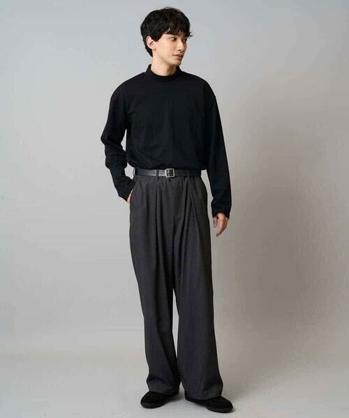 a.v.v / アー・ヴェ・ヴェ その他パンツ | 【毛玉になりにくい/ストレッチ】ツイルストレッチ切替オーバーパンツ【洗濯機で洗える】 | 詳細5