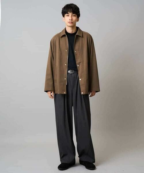 a.v.v / アー・ヴェ・ヴェ その他パンツ | 【毛玉になりにくい/ストレッチ】ツイルストレッチ切替オーバーパンツ【洗濯機で洗える】 | 詳細6