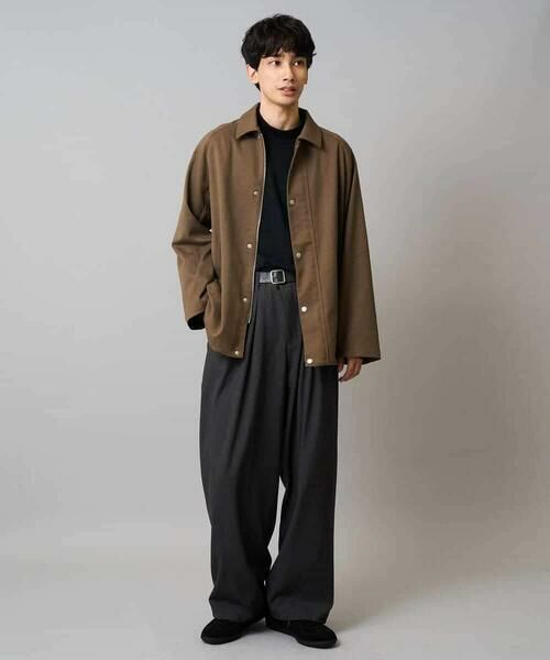 a.v.v / アー・ヴェ・ヴェ その他パンツ | 【毛玉になりにくい/ストレッチ】ツイルストレッチ切替オーバーパンツ【洗濯機で洗える】 | 詳細7