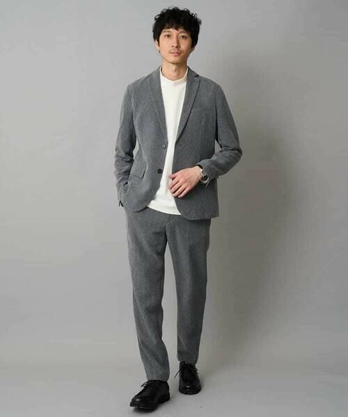 a.v.v / アー・ヴェ・ヴェ チノ・ワークパンツ | LANATECヘリンボーンセミルーズパンツ【イージーケア/毛玉になりにくい/ストレッチ/洗濯機で洗える】 | 詳細1