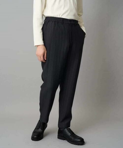 a.v.v / アー・ヴェ・ヴェ チノ・ワークパンツ | LANATECヘリンボーンセミルーズパンツ【イージーケア/毛玉になりにくい/ストレッチ/洗濯機で洗える】 | 詳細21