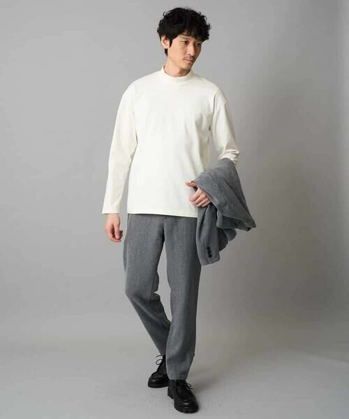 a.v.v / アー・ヴェ・ヴェ チノ・ワークパンツ | LANATECヘリンボーンセミルーズパンツ【イージーケア/毛玉になりにくい/ストレッチ/洗濯機で洗える】 | 詳細8