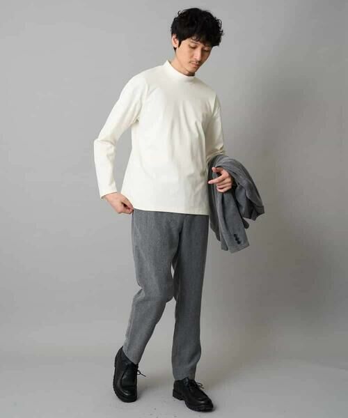 a.v.v / アー・ヴェ・ヴェ チノ・ワークパンツ | LANATECヘリンボーンセミルーズパンツ【イージーケア/毛玉になりにくい/ストレッチ/洗濯機で洗える】 | 詳細9