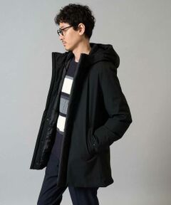 【雑誌MonoMax12月号掲載】ラミネートダウンフードコート【軽量/撥水】