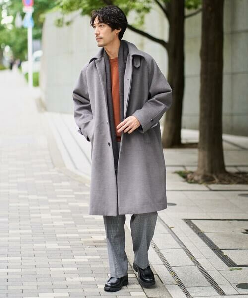 a.v.v / アー・ヴェ・ヴェ ステンカラーコート | ワイドシルエットステンカラーコート | 詳細2