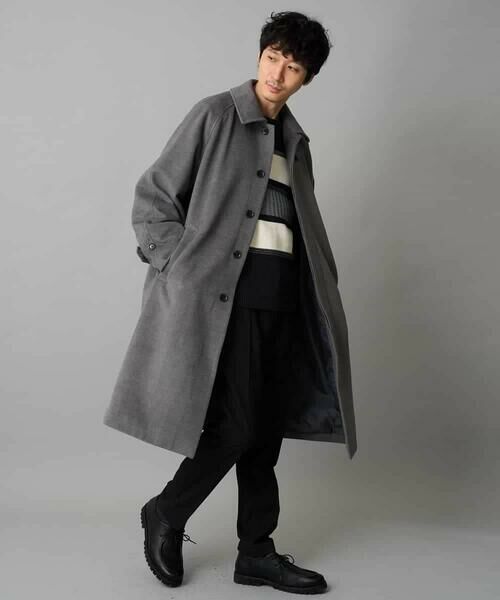 a.v.v / アー・ヴェ・ヴェ ステンカラーコート | ワイドシルエットステンカラーコート | 詳細7