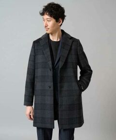 a.v.v / アー・ヴェ・ヴェ その他アウター | ウールライトビーバーチェックチェスターコート