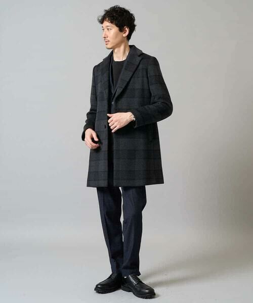 a.v.v / アー・ヴェ・ヴェ その他アウター | ウールライトビーバーチェックチェスターコート | 詳細3