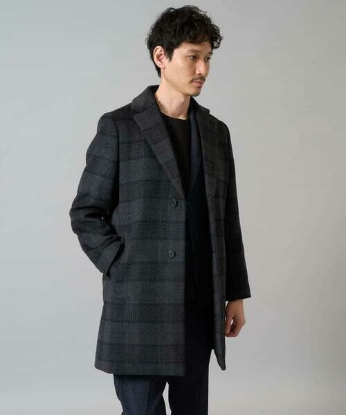 a.v.v / アー・ヴェ・ヴェ その他アウター | ウールライトビーバーチェックチェスターコート | 詳細4