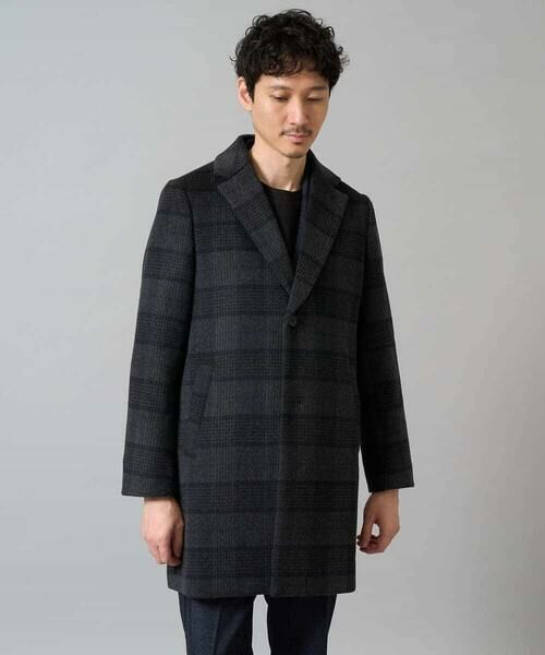 a.v.v / アー・ヴェ・ヴェ その他アウター | ウールライトビーバーチェックチェスターコート | 詳細5