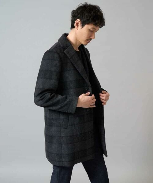 a.v.v / アー・ヴェ・ヴェ その他アウター | ウールライトビーバーチェックチェスターコート | 詳細6