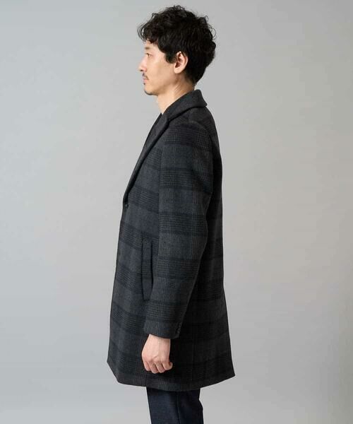 a.v.v / アー・ヴェ・ヴェ その他アウター | ウールライトビーバーチェックチェスターコート | 詳細7