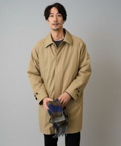 【830FPダウン/軽量/撥水/防風】ライトスカイダウンステンカラーコート