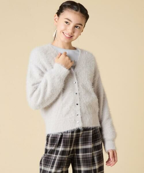 a.v.v / アー・ヴェ・ヴェ カーディガン・ボレロ | [120-160]フェザー調カーディガン | 詳細12