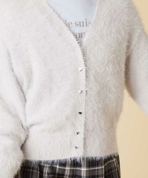 a.v.v / アー・ヴェ・ヴェ カーディガン・ボレロ | [120-160]フェザー調カーディガン | 詳細15