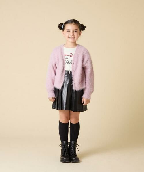 a.v.v / アー・ヴェ・ヴェ カーディガン・ボレロ | [120-160]フェザー調カーディガン | 詳細8