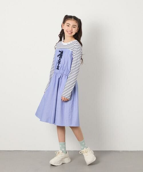 a.v.v / アー・ヴェ・ヴェ ロング・マキシ丈ワンピース | [120-160]レースアップドッキングワンピ | 詳細16