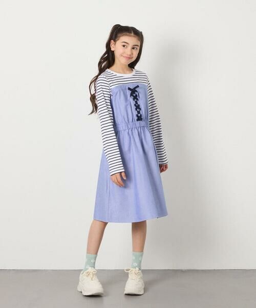 a.v.v / アー・ヴェ・ヴェ ロング・マキシ丈ワンピース | [120-160]レースアップドッキングワンピ | 詳細17