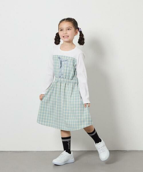 a.v.v / アー・ヴェ・ヴェ ロング・マキシ丈ワンピース | [120-160]レースアップドッキングワンピ | 詳細6