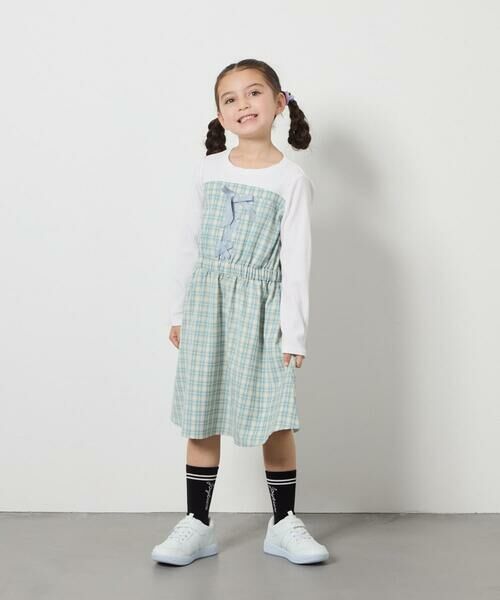 a.v.v / アー・ヴェ・ヴェ ロング・マキシ丈ワンピース | [120-160]レースアップドッキングワンピ | 詳細7