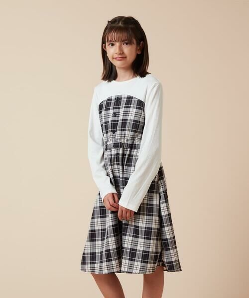 a.v.v / アー・ヴェ・ヴェ ロング・マキシ丈ワンピース | [100-160]フロントボタンドッキングワンピース | 詳細10