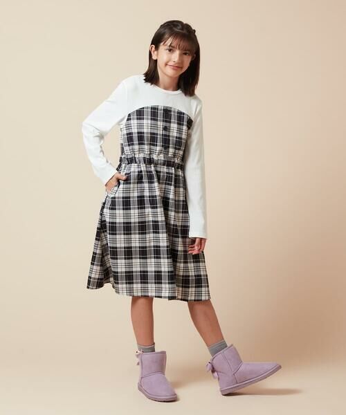 a.v.v / アー・ヴェ・ヴェ ロング・マキシ丈ワンピース | [100-160]フロントボタンドッキングワンピース | 詳細12