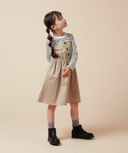 a.v.v / アー・ヴェ・ヴェ ロング・マキシ丈ワンピース | [100-160]フロントボタンドッキングワンピース | 詳細4