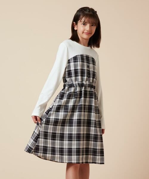 a.v.v / アー・ヴェ・ヴェ ロング・マキシ丈ワンピース | [100-160]フロントボタンドッキングワンピース | 詳細8